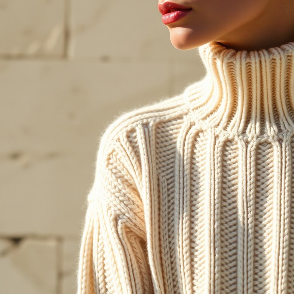 Marble Knit Rollneck