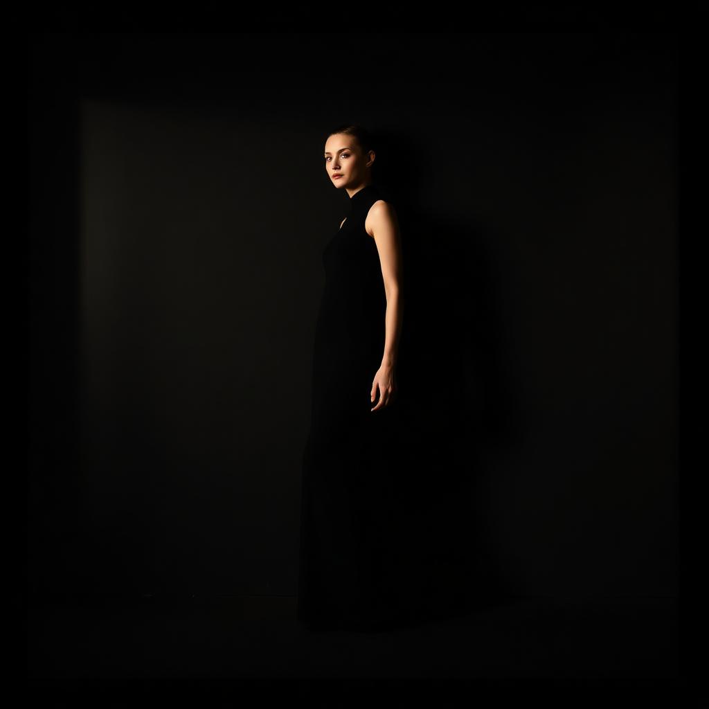 Obsidian Column Gown