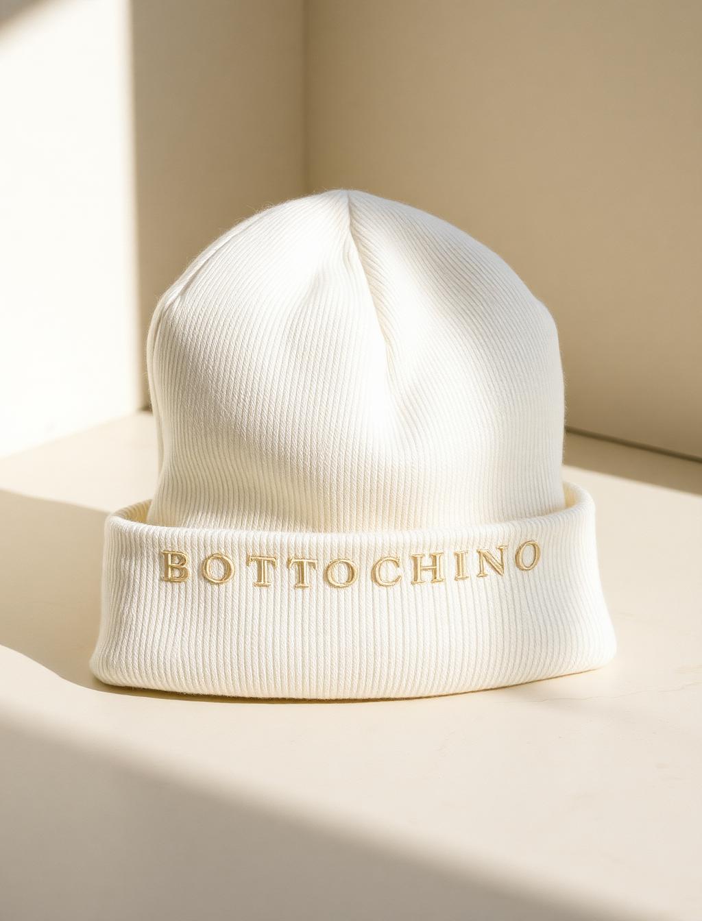 Marble Beanie — Ivory