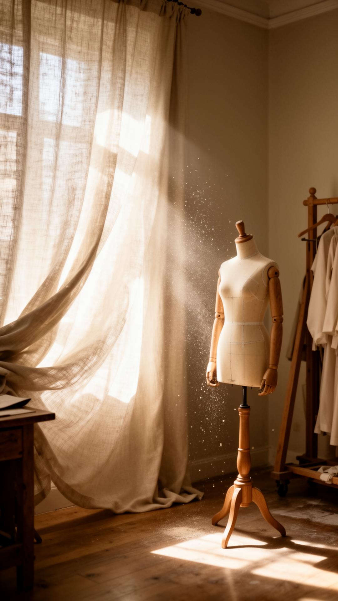 Where every garment begins, in light and quiet.