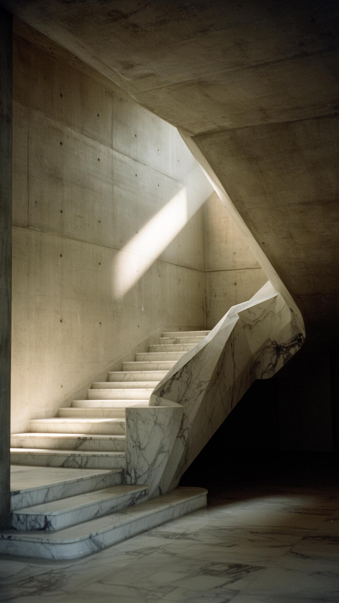 Architectural marble staircase